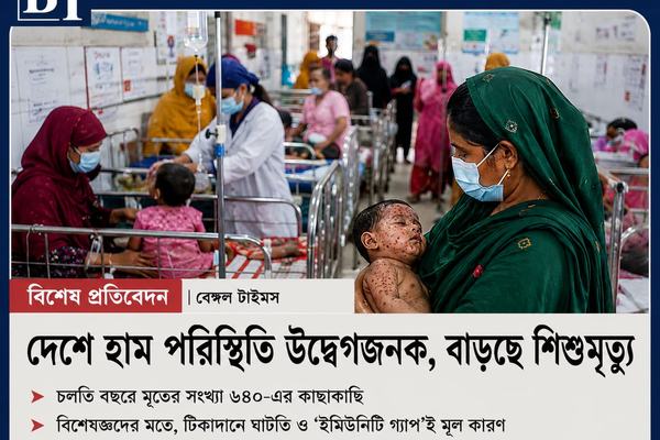 দেশে হাম পরিস্থিতি উদ্বেগজনক, বাড়ছে শিশুমৃত্যু।