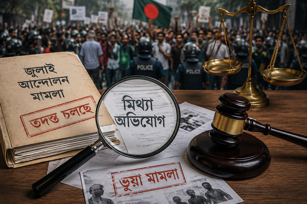 জুলাই আন্দোলনের মামলায় ভুয়া অভিযোগের প্রমাণ, মিথ্যা মামলা দায়েরকারীদের বিরুদ্ধে আইনি ব্যবস্থা