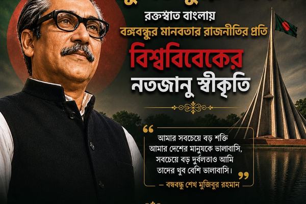 জুলিও কুরি পদক: রক্তস্নাত বাংলায় বঙ্গবন্ধুর মানবতার রাজনীতির প্রতি বিশ্ববিবেকের নতজানু স্বীকৃতি। 