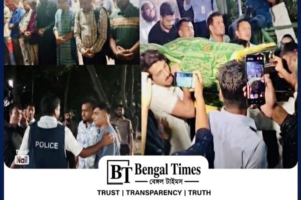 তোফায়েল আহমেদের জানাজা শেষে ধানমন্ডিতে ৬ জন আটক, এলাকায় উত্তেজনা।