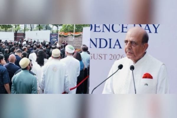 ঢাকায় ভারতীয় হাইকমিশনে ভারতের ৮০তম স্বাধীনতা দিবস উদযাপন